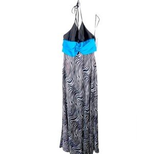 Jessica McClintock Gunne Sax Zebra Formal Maxi Dress Sz 11 NWT Y2K Vintage 90’s